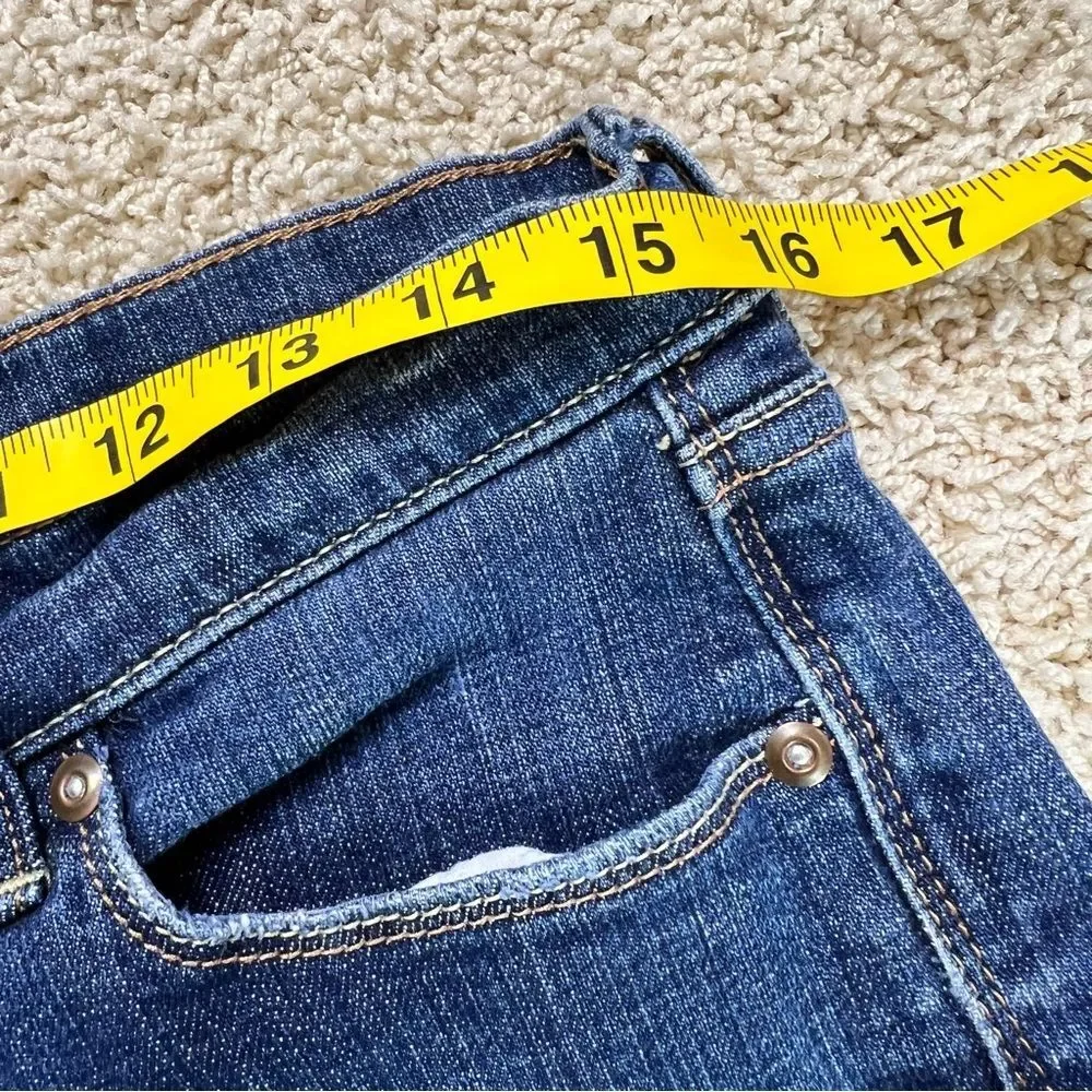 OLD NAVY The Flirt Flare Mid Rise Jeans Denim Medium Wash Blue Size 8